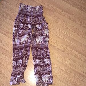 The Elephant Pants Burgundy Pants L
